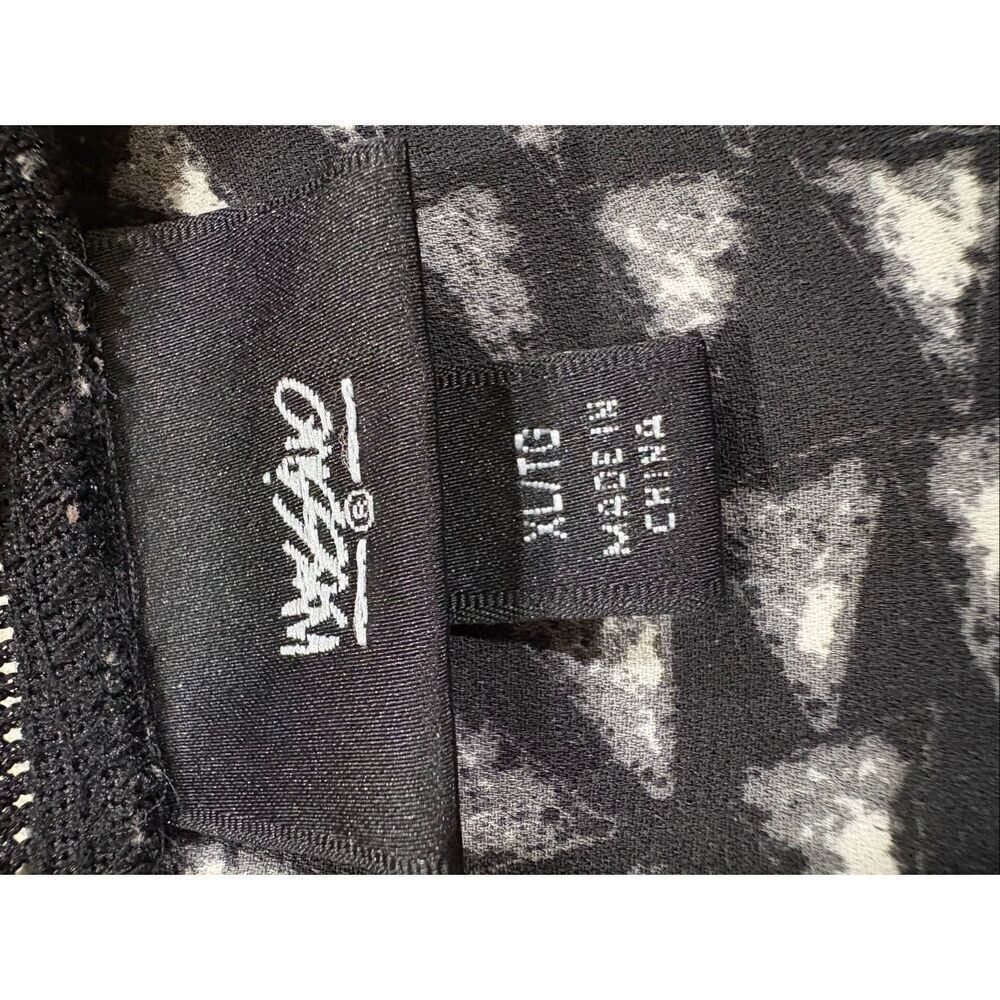 Mossimo Womens Tank Top, Black and White, XL, Geometric Print - Picture 5 of 6